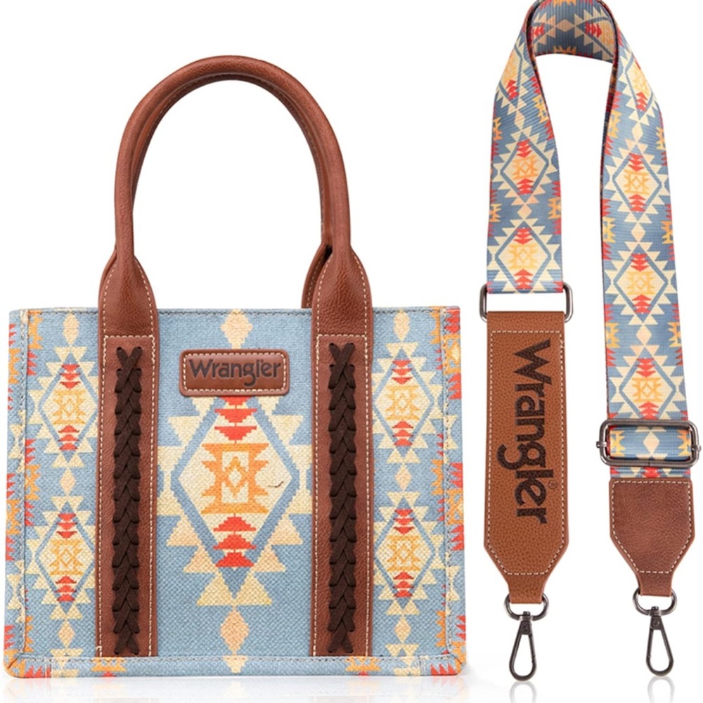 Wrangler Multicolor Aztec Tote Bag